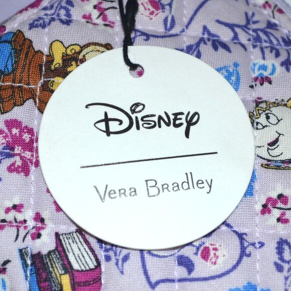 Disney Vera Bradley Beauty and the Beast Crossbody Lavender Quilted - Picture 3 of 4